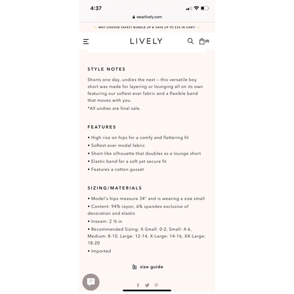 lively all day boy short - Picture 5 of 6